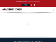 Tablet Screenshot of makereadyexpress.com
